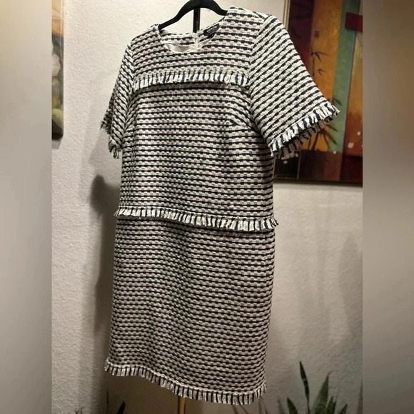 Worth new york navy/white dress size 10 - Picture 2 of 11